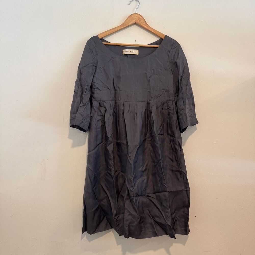 Graham & Spencer Silk Gray Mini Dress Womens Size Small Made in USA